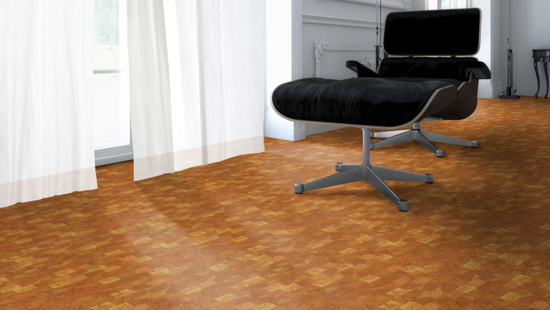 Holzpflaster Lärche RE, 10 mm, Klotz 58 x 90 mm – 2
