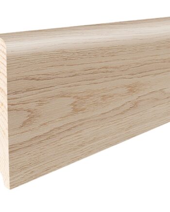 Sockelleiste Eiche furniert Harmony weiß lackiert 16×90 mm