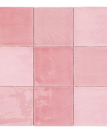 Käsitööefektiga reljeefne keraamiline seinaplaat Dune Tabarca Rosa