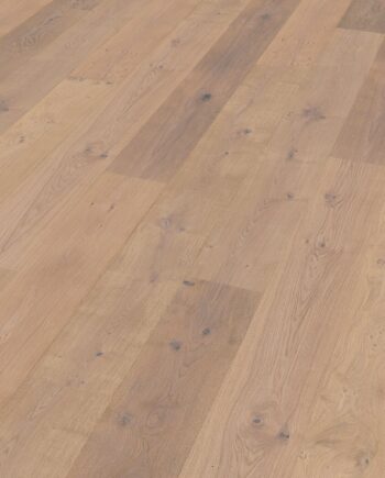 Landhausdiele Thede & Witte Boston XL, Eiche rustikal astig, gebürstet, weiss geölt, 1-Stab, 2200 x 260 x 15 mm
