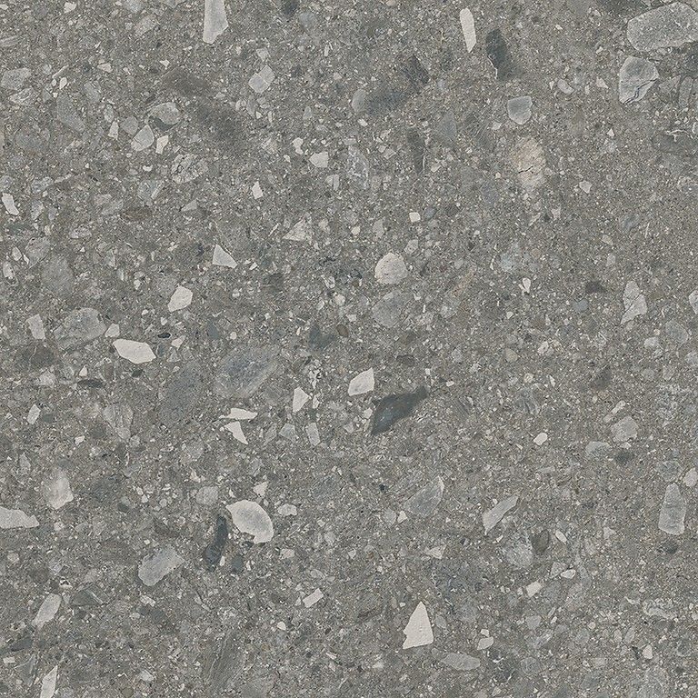 Feinsteinzeug Terrassenplatte in Terrazzo-Optik Terrazzo Stone Grey, 59,3x59,3 cm, 20 mm, matt, rutschhemmend R11