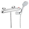 Thermostat-Duscharmatur Emmevi 9300, Chrom, Armatur + Brauseset Thermostat-Duscharmatur Emmevi 9300 – 2