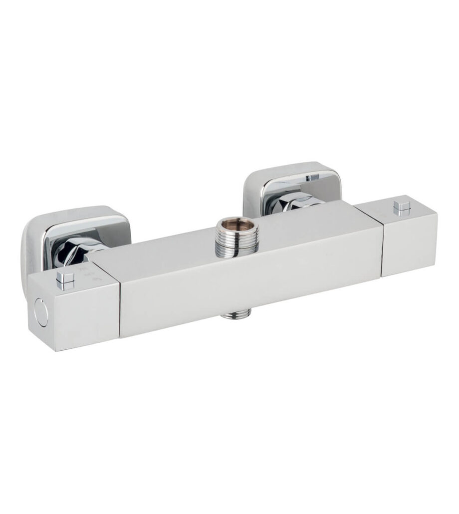 Thermostat-Duscharmatur Emmevi Gea 26307 für Duschsäule, mit Umsteller, Chrom Thermostat-Duscharmatur Emmevi Gea 26307 für Duschsäule, mit Umsteller
