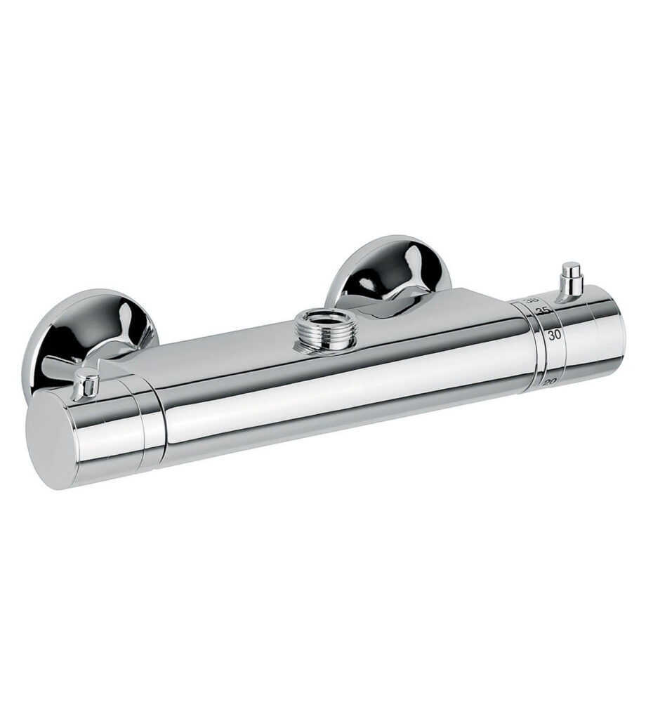 Thermostat-Duscharmatur Emmevi Piper 45305 für Duschsäule, Chrom Thermostat-Duscharmatur Emmevi Piper 45305 für Duschsäule