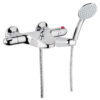 Thermostat-Wannenarmatur Emmevi 9301, Chrom, Armatur + Brauseset Thermostat-Wannenarmatur Emmevi 9301 – 2