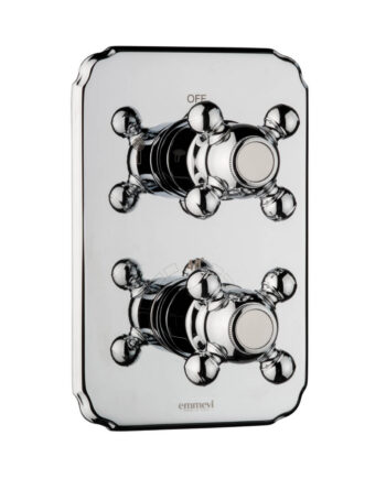 Unterputz-Thermostat Emmevi Decò Classic 12319, 2 Abgänge