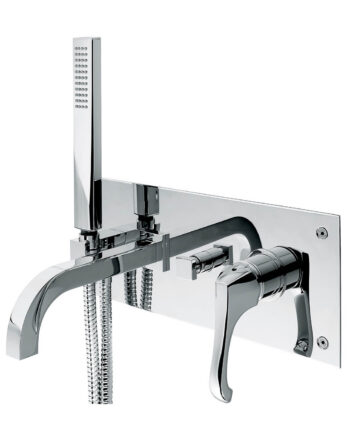 Unterputz-Wannenarmatur Emmevi Ares 76051 mit Auslauf und Handbrause