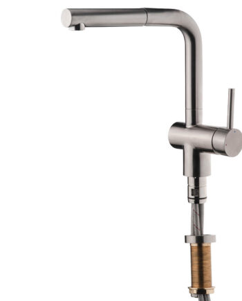 Vorfenster-Küchenarmatur Emmevi Piper 45344INES mit abklappbarem Auslauf