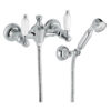 Wand-Duscharmatur Emmevi The One Atena 98002, Chrom, Ohne Kristall, Armatur + Brauseset Wand-Duscharmatur Emmevi The One Atena 98002 – 2