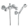 Wand-Duscharmatur Emmevi The One Cloe 98002, Chrom, Ohne Kristall, Armatur + Brauseset Wand-Duscharmatur Emmevi The One Cloe 98002 – 2