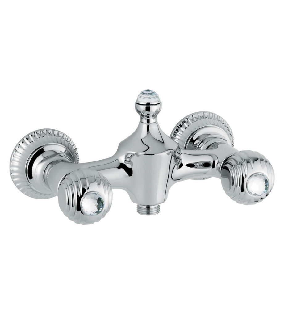 Wand-Duscharmatur Emmevi The One Cloe 98002, Chrom, Mit klarem Kristall, Nur Armatur Wand-Duscharmatur Emmevi The One Cloe 98002 – 3