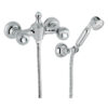 Wand-Duscharmatur Emmevi The One Cloe 98002, Chrom, Mit klarem Kristall, Armatur + Brauseset Wand-Duscharmatur Emmevi The One Cloe 98002 – 4