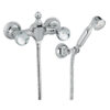 Wand-Duscharmatur Emmevi The One Leda 98002, Chrom, Mit klarem Kristall, Armatur + Brauseset Wand-Duscharmatur Emmevi The One Leda 98002 – 4