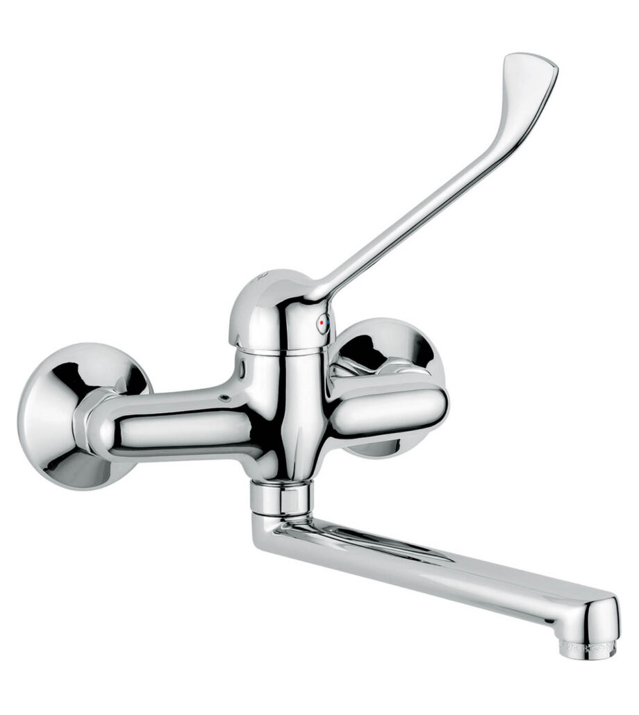 Wand-Küchenarmatur Emmevi Giglio 8005, Chrom, Langer Hebel Wand-Küchenarmatur Emmevi Giglio 8005