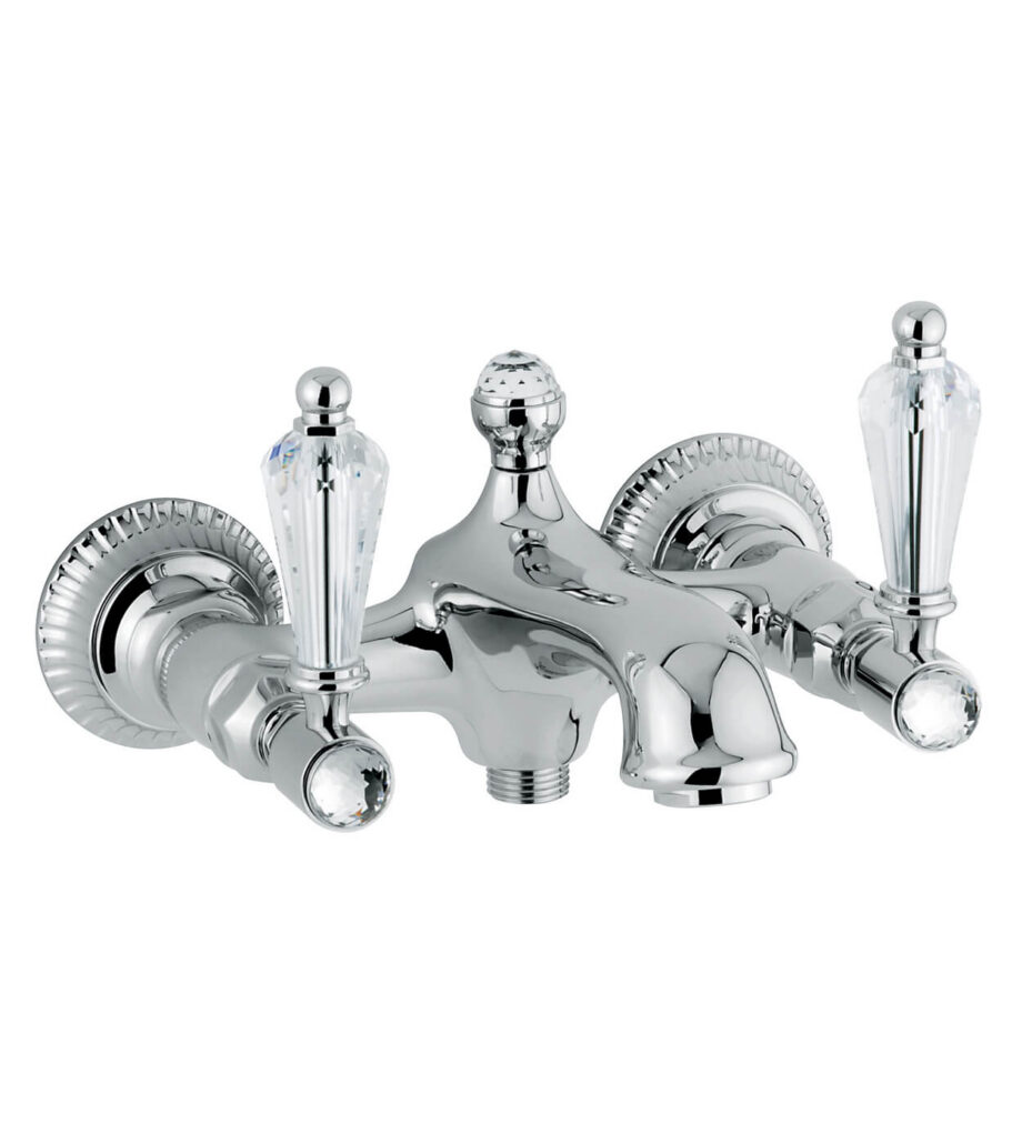 Wand-Wannenarmatur Emmevi The One Atena 98001, Chrom, Mit klarem Kristall, Nur Armatur Wand-Wannenarmatur Emmevi The One Atena 98001 – 3