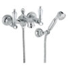 Wand-Wannenarmatur Emmevi The One Atena 98001, Chrom, Mit klarem Kristall, Armatur + Brauseset Wand-Wannenarmatur Emmevi The One Atena 98001 – 4