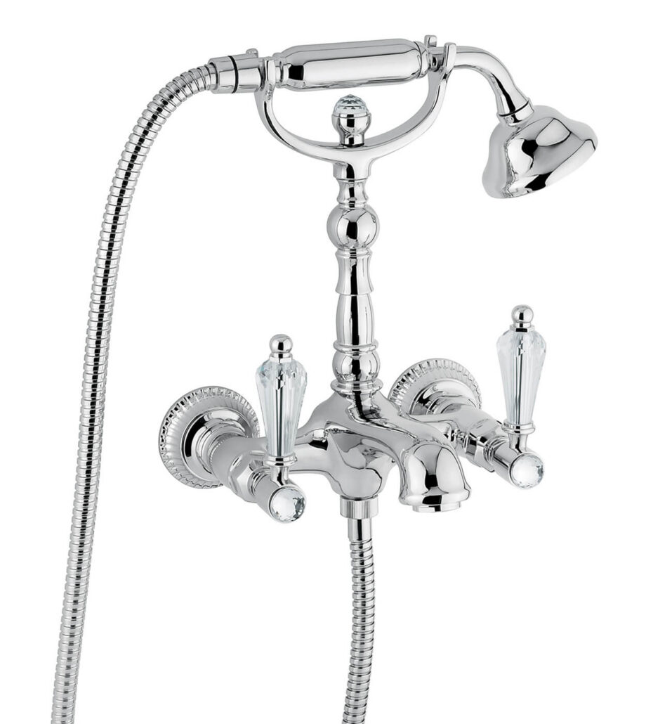 Wand-Wannenarmatur Emmevi The One Atena 98011, Chrom, Mit klarem Kristall Wand-Wannenarmatur Emmevi The One Atena 98011 – 2