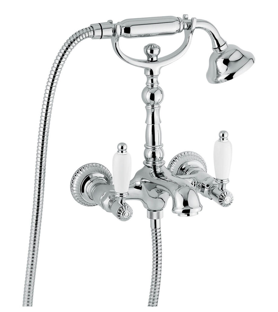 Wand-Wannenarmatur Emmevi The One Atena 98011, Chrom, Ohne Kristall Wand-Wannenarmatur Emmevi The One Atena 98011