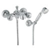 Wand-Wannenarmatur Emmevi The One Cloe 98001, Chrom, Ohne Kristall, Armatur + Brauseset Wand-Wannenarmatur Emmevi The One Cloe 98001 – 2