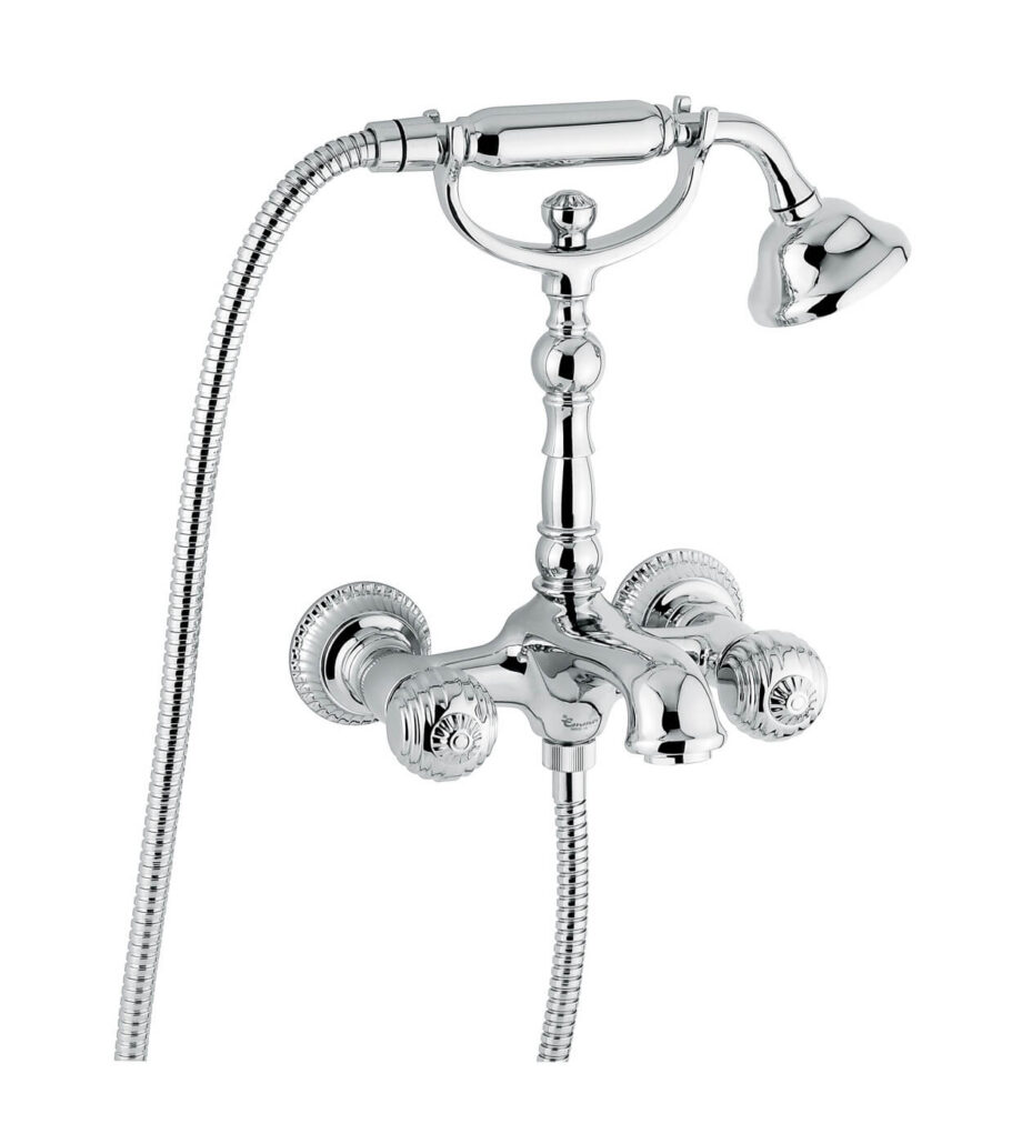 Wand-Wannenarmatur Emmevi The One Cloe 98011, Chrom, Ohne Kristall Wand-Wannenarmatur Emmevi The One Cloe 98011