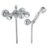 Wand-Wannenarmatur Emmevi The One Leda 98001, Chrom, Mit klarem Kristall, Armatur + Brauseset Wand-Wannenarmatur Emmevi The One Leda 98001 – 4