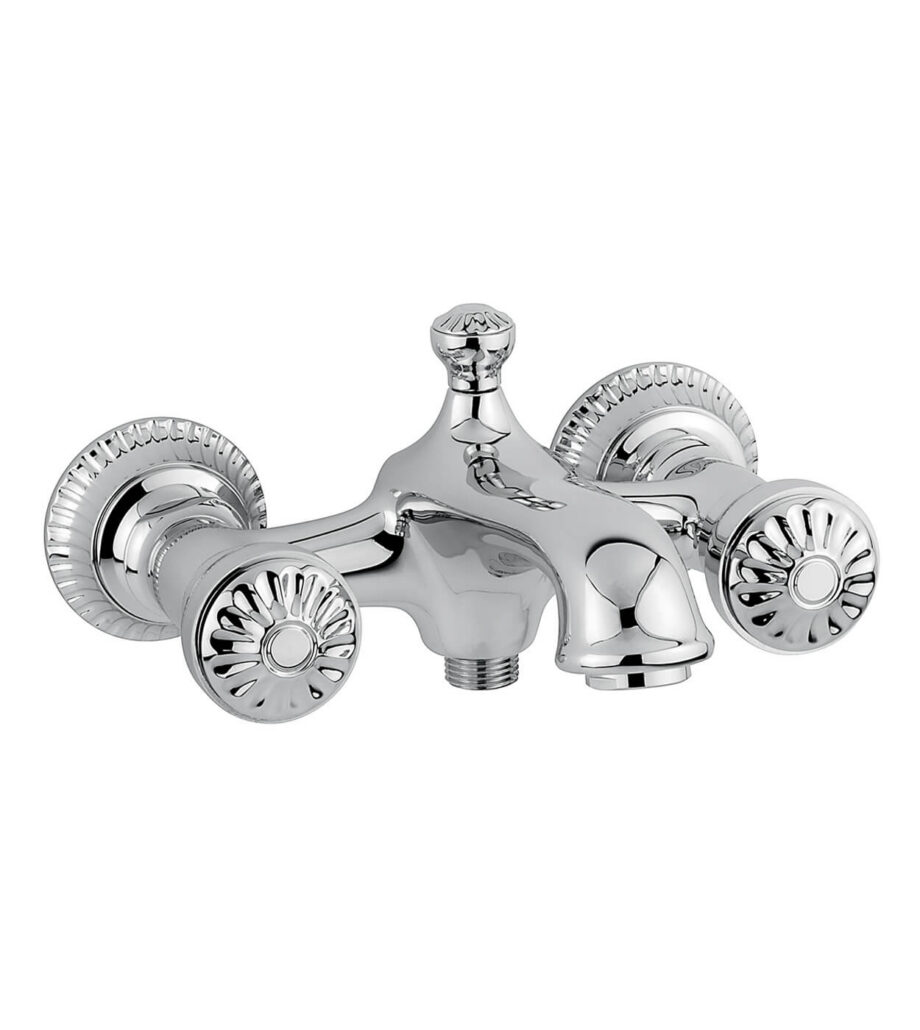 Wand-Wannenarmatur Emmevi The One Leda 98001, Chrom, Ohne Kristall, Nur Armatur Wand-Wannenarmatur Emmevi The One Leda 98001