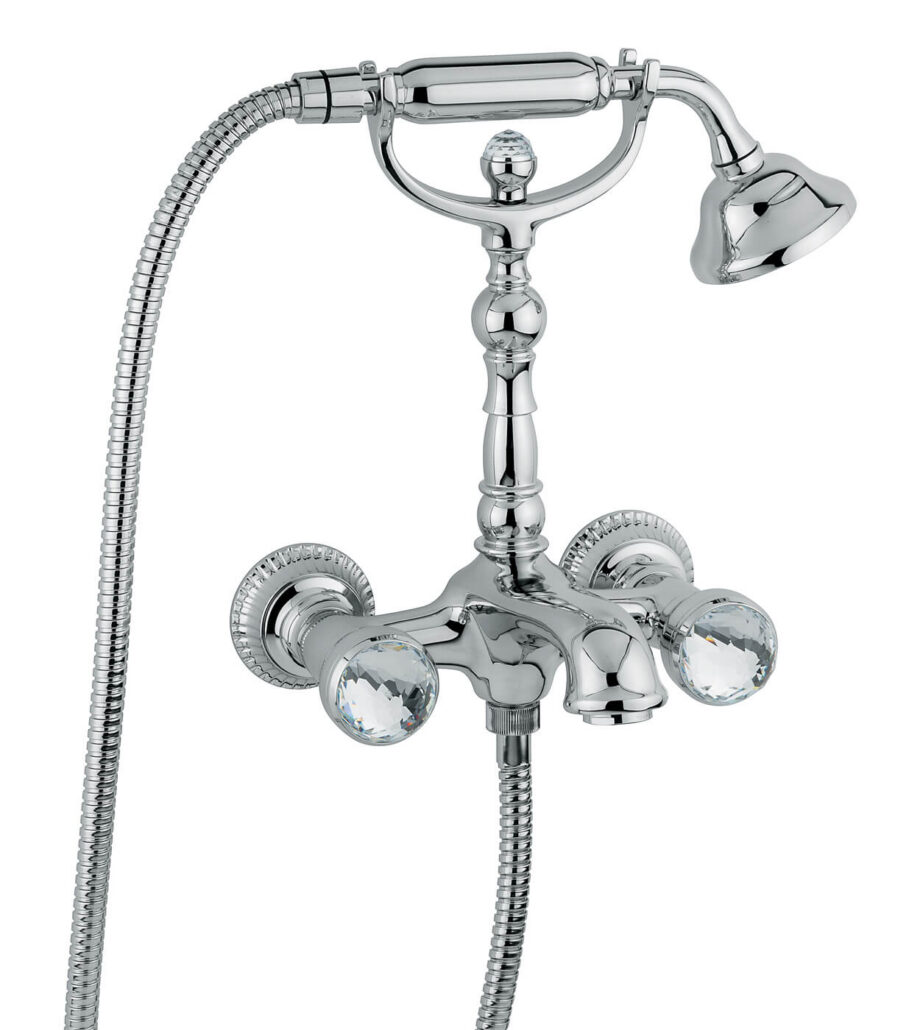 Wand-Wannenarmatur Emmevi The One Leda 98011, Chrom, Mit klarem Kristall Wand-Wannenarmatur Emmevi The One Leda 98011 – 2
