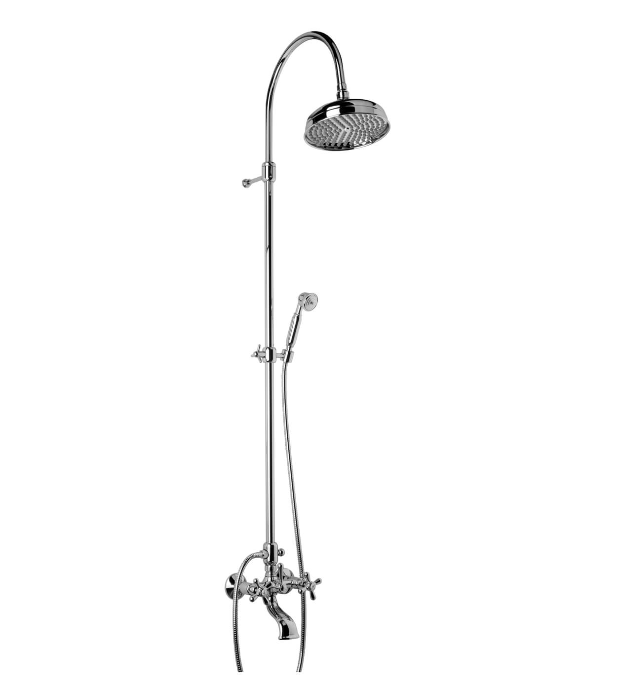 Wannen-Duschsystem mit Armatur Emmevi Decò Classic 1201194