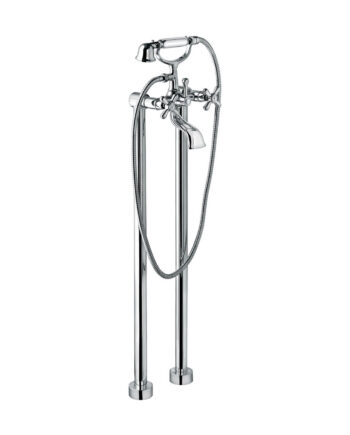 Wannenarmatur auf Standsäulen Emmevi Decò Classic 1201128 mit Handbrause