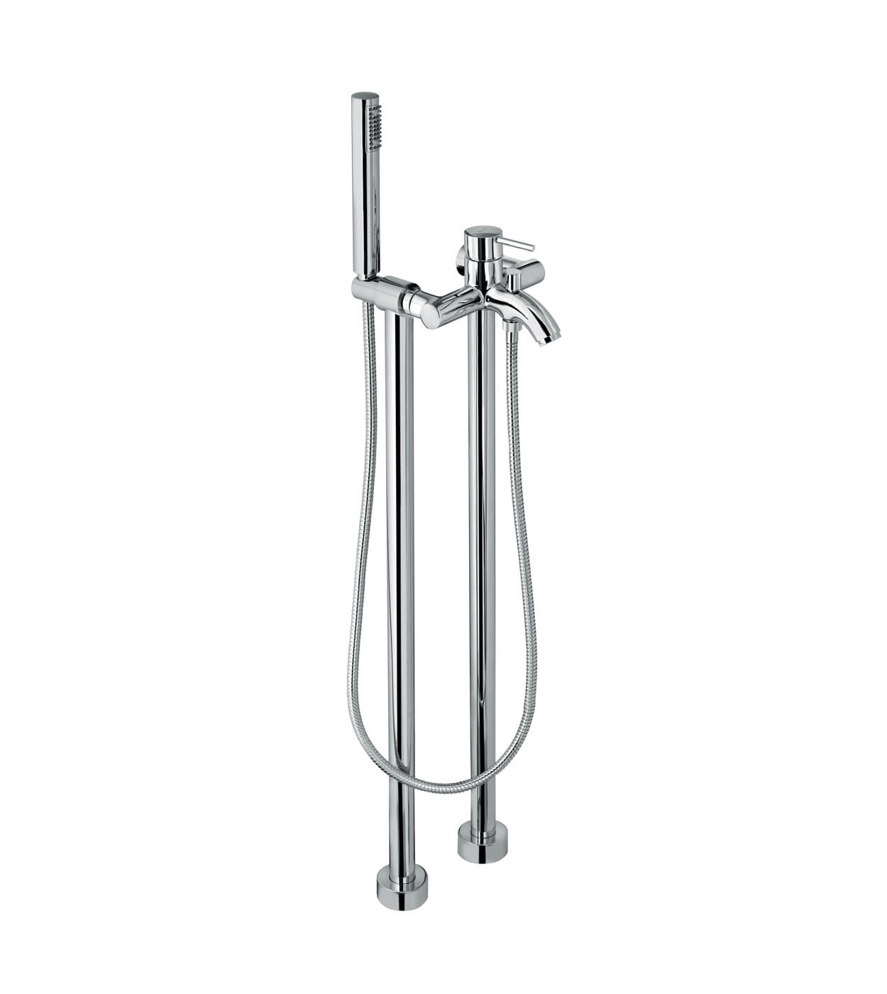 Wannenarmatur auf Standsäulen Emmevi Piper 4500128 mit Handbrause