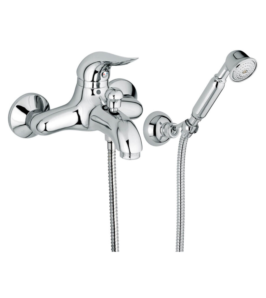 Wannenarmatur Emmevi Duka 44001, Chrom, Armatur + Brauseset Wannenarmatur Emmevi Duka 44001 – 2