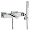 Wannenarmatur Emmevi Gea 26001, Chrom, Gelochter Hebel, Armatur + Brauseset Wannenarmatur Emmevi Gea 26001 – 6
