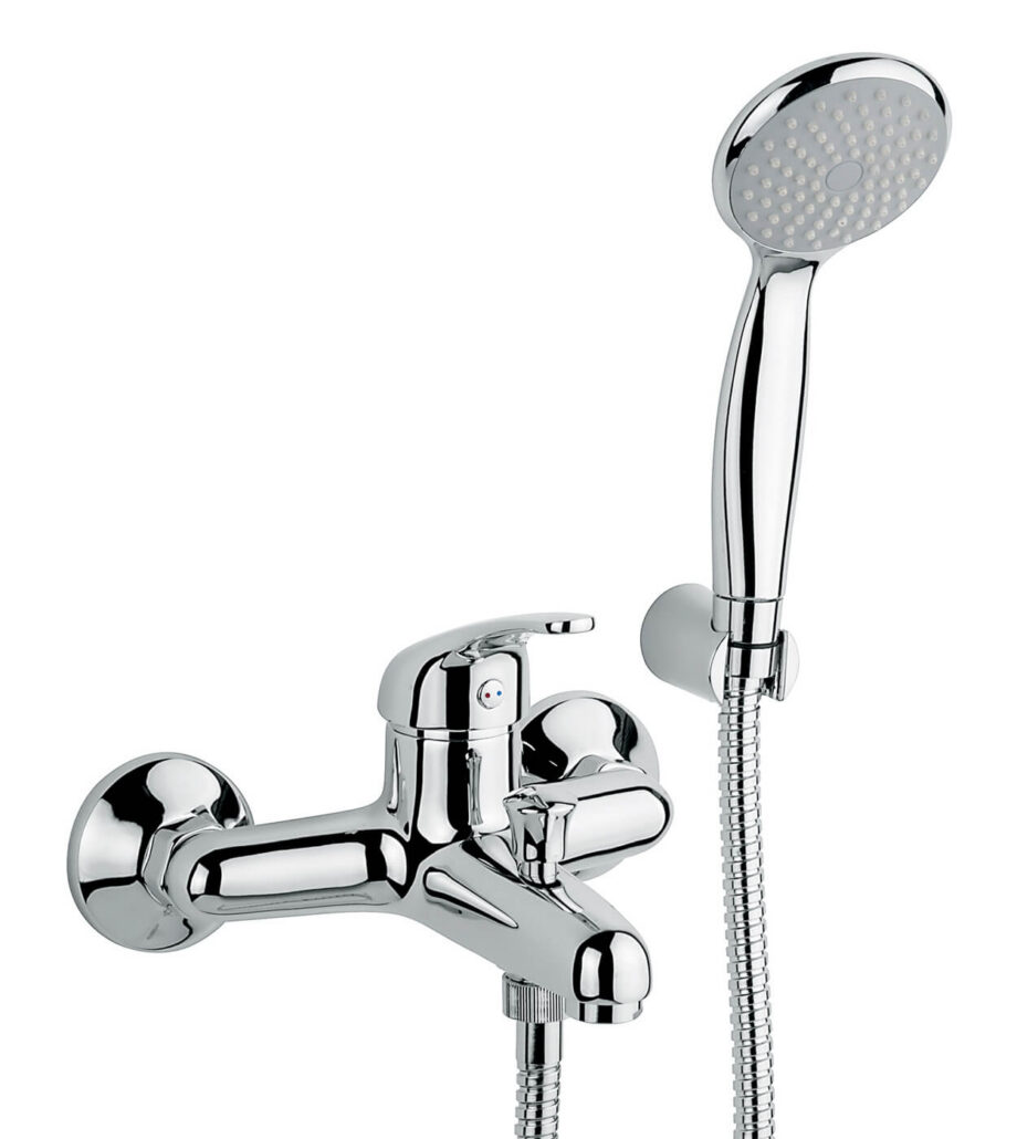 Wannenarmatur Emmevi Giglio 8001, Chrom, Armatur + Brauseset Wannenarmatur Emmevi Giglio 8001 – 2