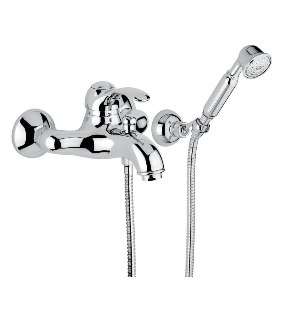 Wannenarmatur Emmevi Harmony 22001, Chrom, Armatur + Brauseset Wannenarmatur Emmevi Harmony 22001 – 2
