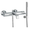 Wannenarmatur Emmevi Minù 83001, Chrom, Gelochter Hebel, Armatur + Brauseset Wannenarmatur Emmevi Minù 83001 – 4