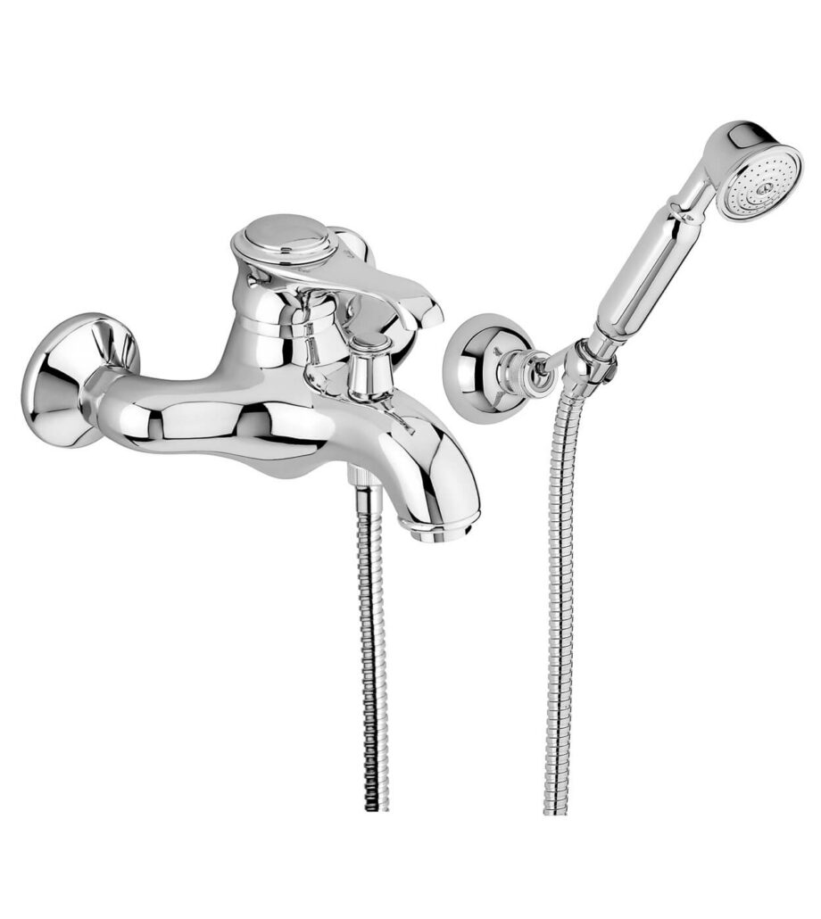 Wannenarmatur Emmevi Tiffany 6001, Chrom, Armatur + Brauseset Wannenarmatur Emmevi Tiffany 6001 – 2