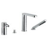 Wannenrandarmatur Emmevi Ade 78120, 4-Loch, Chrom, Gelochter Hebel Wannenrandarmatur Emmevi Ade 78120, 4-Loch – 2
