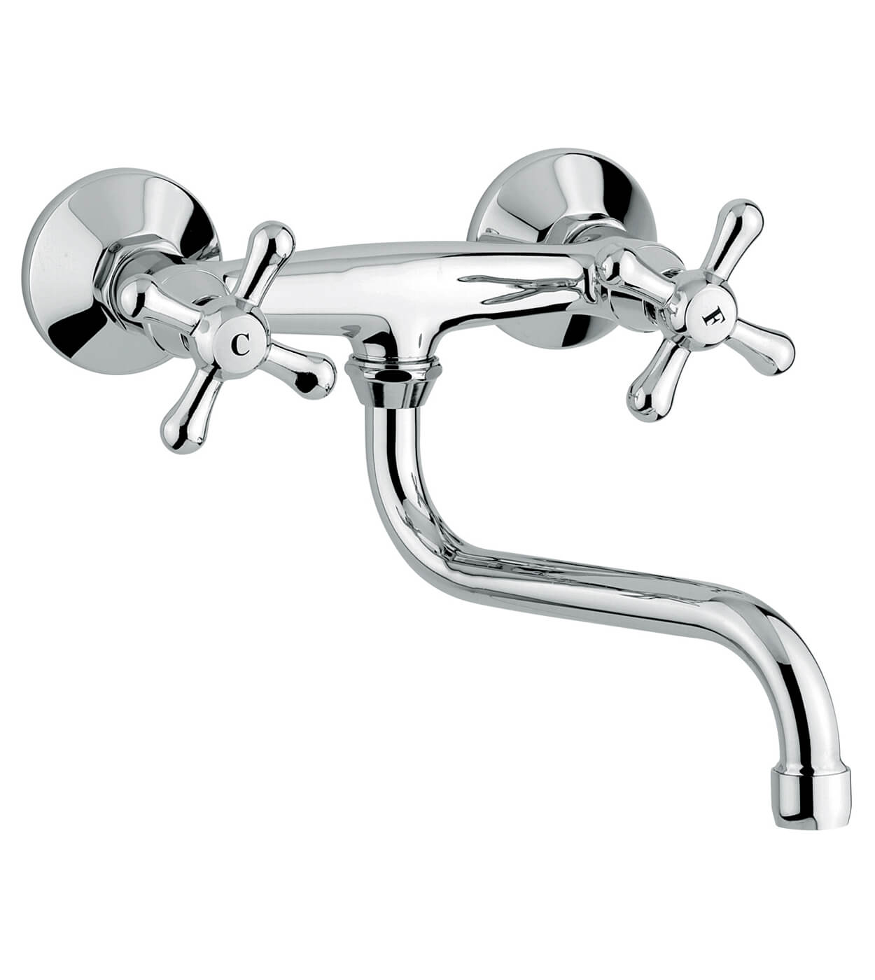 Zweigriff-Wandküchenarmatur Emmevi Stella 17005S