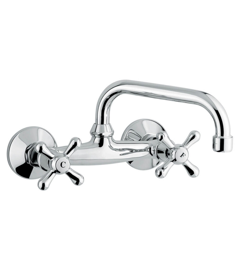 Zweigriff-Wandküchenarmatur Emmevi Stella 17005U, Chrom Zweigriff-Wandküchenarmatur Emmevi Stella 17005U